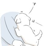 突然、胸に顔を埋めるように