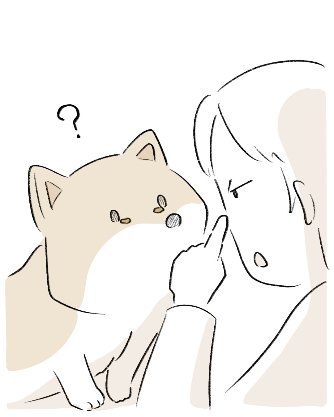目やにを掃除した後が… 2