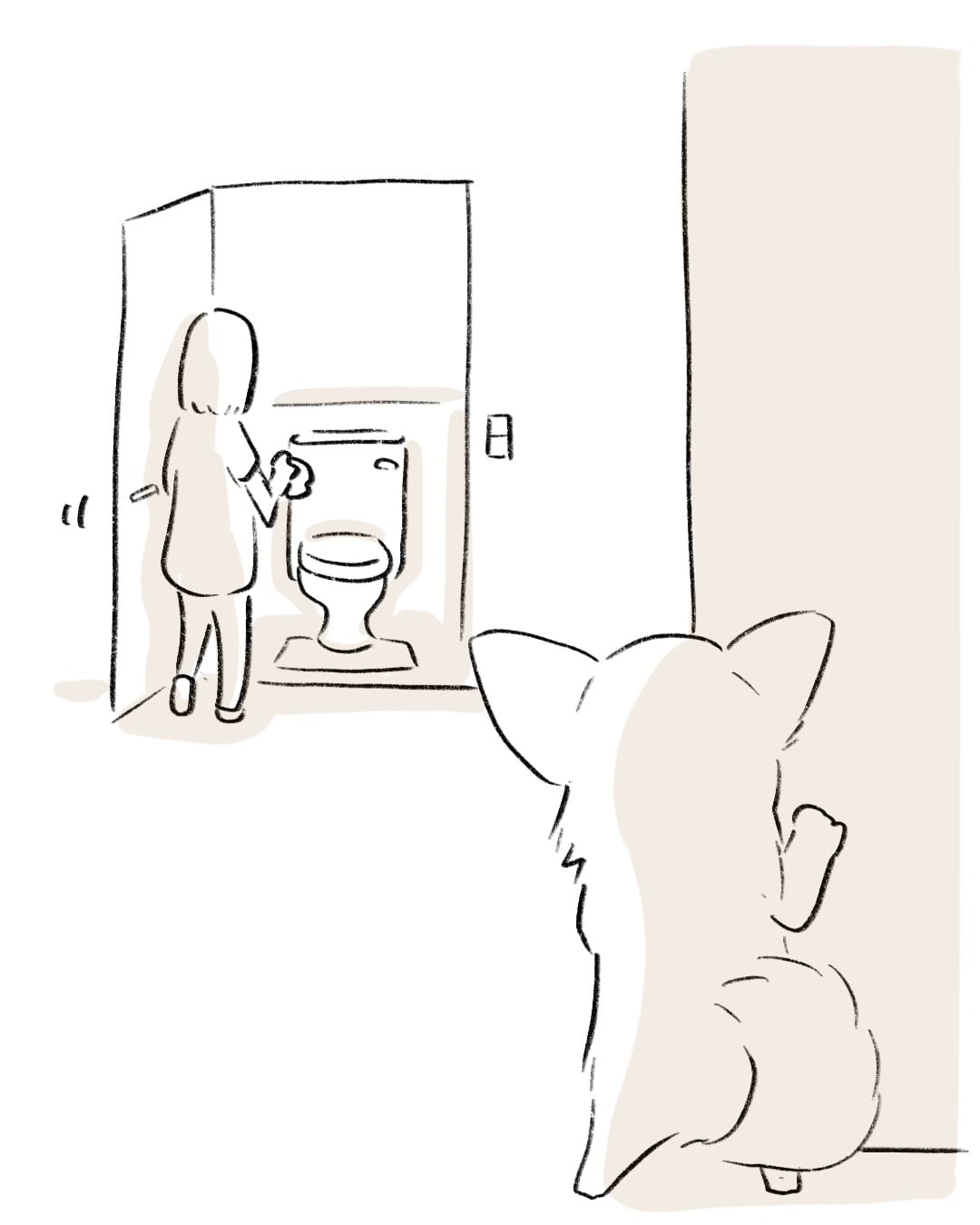 自分のトイレを見届ける 5