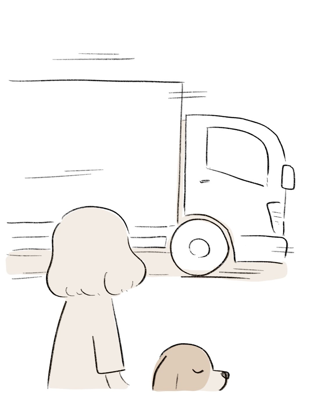 お散歩中にするお座りが… 5
