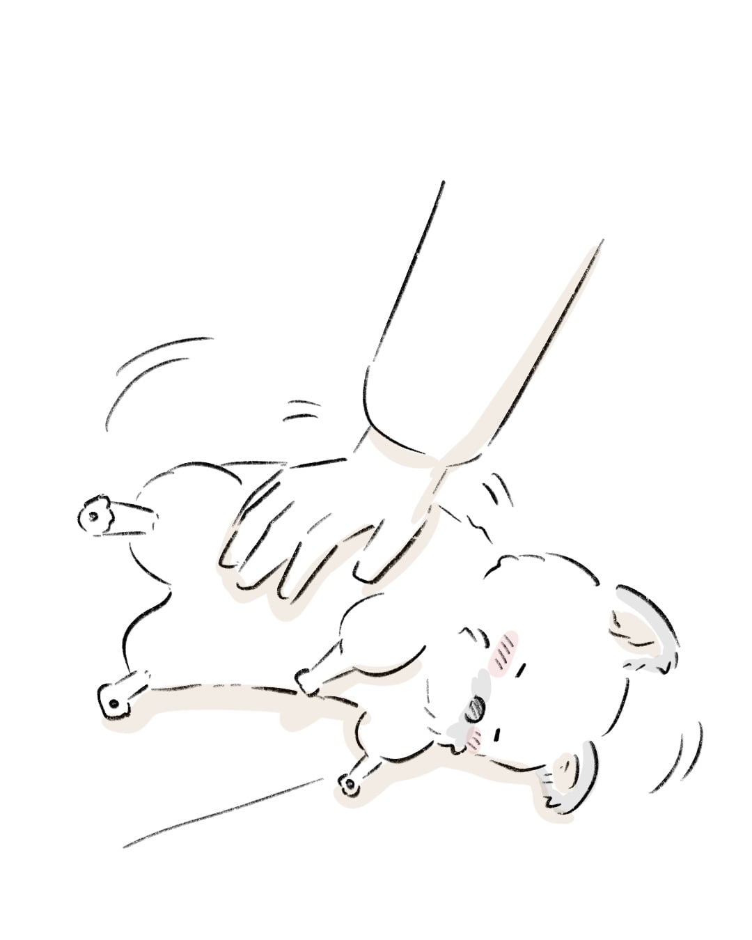 撫で始めたら、最後 3